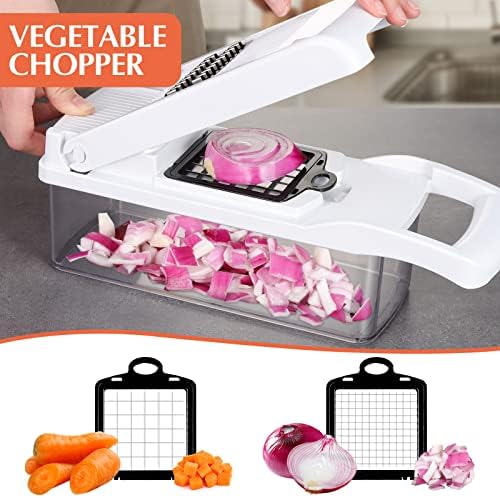 KEOUKE Vegetable Chopper Mandoline Slicer, 16-in-1