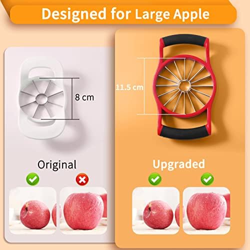 Newness 5.12-In Extra Large Apple Slicer, 16-Blade Cutter