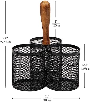 Mind Reader Utensil Holder, Silverware Organizer, Caddy, Cutlery