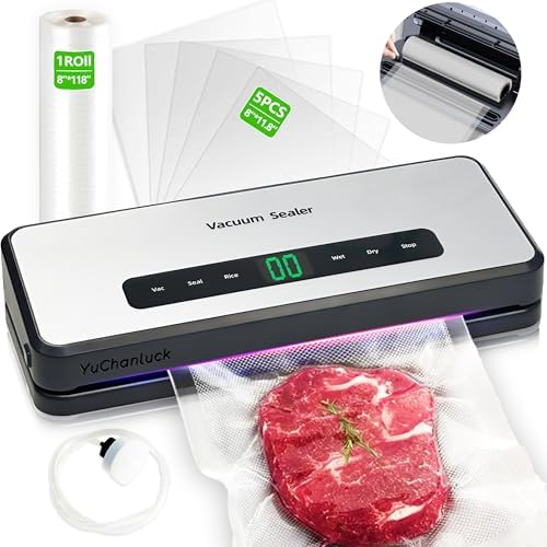 Vacuum Sealer Machine Built-in Bag Roll Storage and