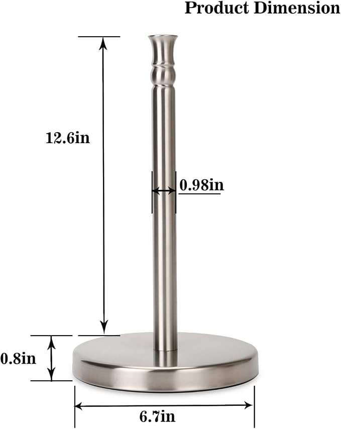 Paper Towel Holder Countertop, Standing Paper Towel Roll Holder - Image 6