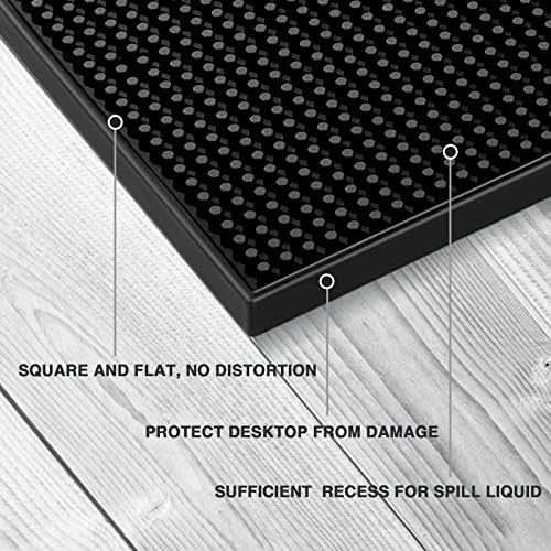 BARsics PVC Bar Service Mat for Cocktail Bartender 18x12 inches