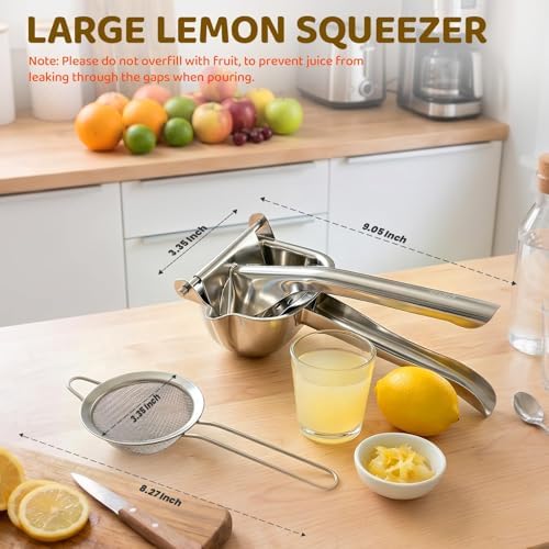 Large 304 Stainless Steel Lemon Squeezer