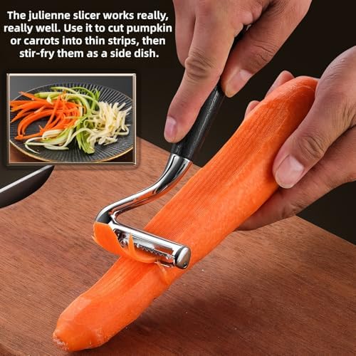 304 Stainless Steel Julienne Peeler.