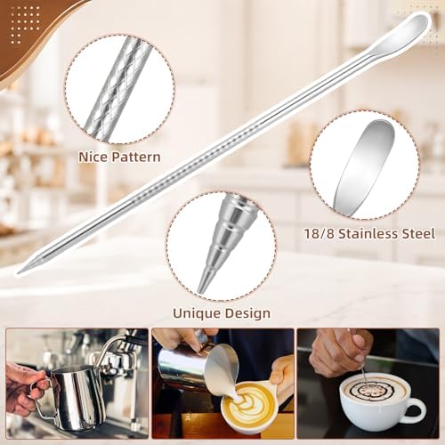4 Pcs Espresso Accessories Kit with 4 oz Glass Espresso Shot Cup with