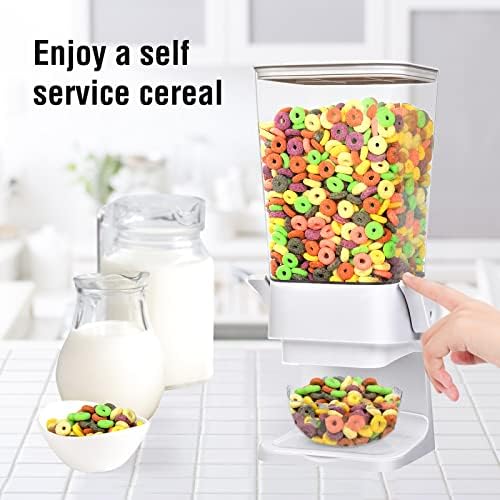 Cereal Dispenser Countertop 2 Pack 5.5 Qt Large Cereal Storage Container