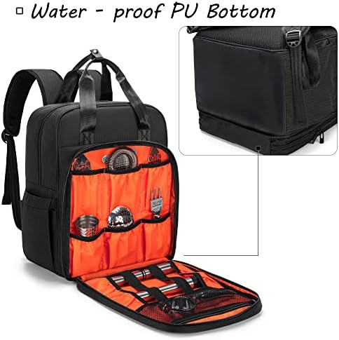 CURMIO Bartender Kits Backpack with Padded Compartments for Bar Tools