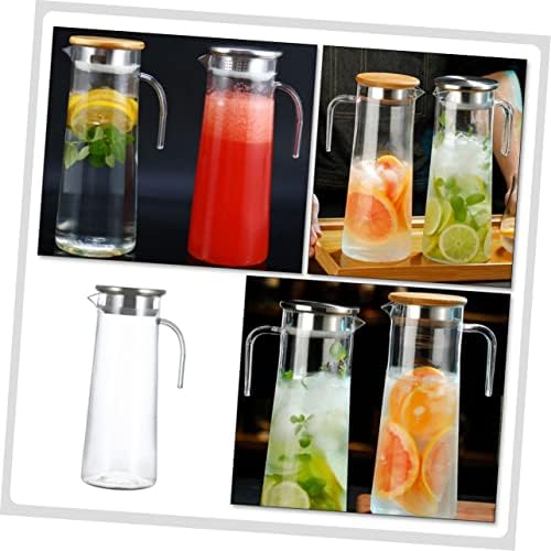 1.2l Water Pitcher with Lid Acrylic Beverage Server