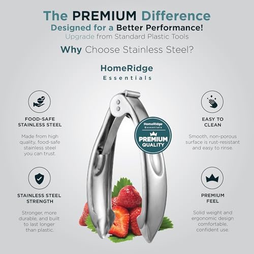 Strawberry Huller, Pitter and Corer Tool