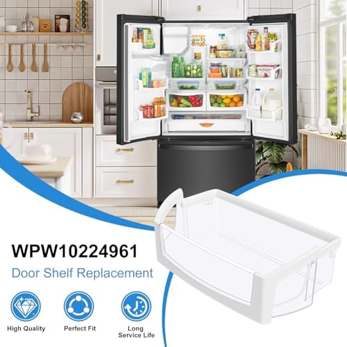 WPW10224961 Refrigerator Door Bin Shelf Replacement Compatible with