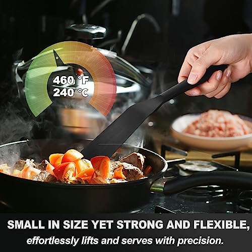 Anaeat Silicone Thin Spatula Set of 2 - Mini Brownie Serving Spatulas