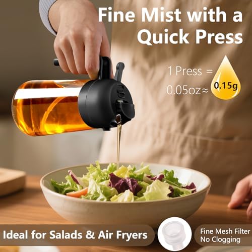 SWEET VIEW Olive Oil Sprayer, 2PCS, 16oz
