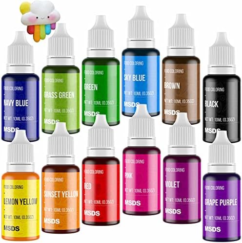 Nomeca 12 Color Cake Food Coloring Set