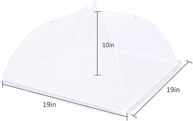 3 Pack Mesh Food Covers 19 inch, Large and Tall Food Covers, Pop-Up Mesh Food - Image 2