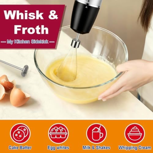 Upgrand 1100W 5-in-1 Immersion Blender Handheld, Black