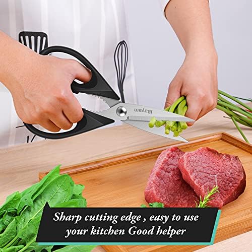 iBayam 2 Pack All Purpose Kitchen Scissors Shears Heavy Duty, Blade