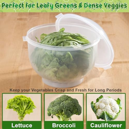 Home-X Lettuce Keeper - BPA-Free Lettuce Keeper for Refrigerator to