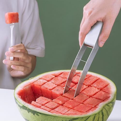 Wtermelon Cutter Slicer Cut Watermelon Into Cubes Knife Melon Baller