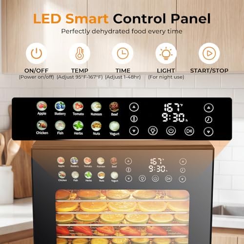 Homdox 14-Tray Stainless Steel Food Dehydrator