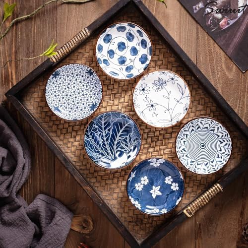 Japanese Style Ceramic Dipping Bowls,4'' Side Dishes Soy Sauce Dish