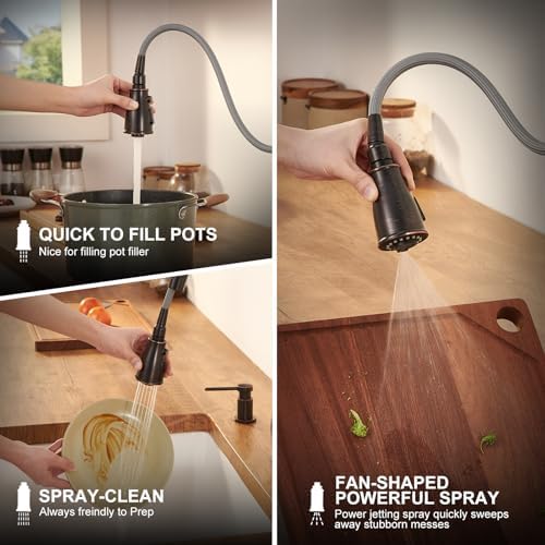 Lava Odoro Pull-Down Kitchen Faucet, Oil Rubbed Bronze