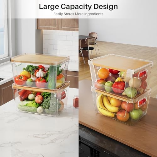 2 Set Pantry Organizer and Stackable Storage Kitchen,Sturdy and