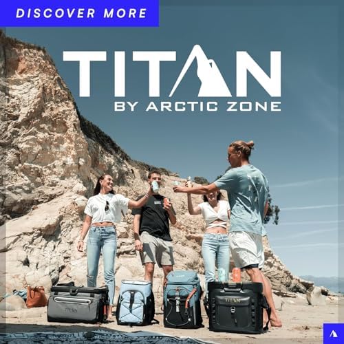 Arctic Zone Titan Expandable Lunch Bag, Gray and Blue