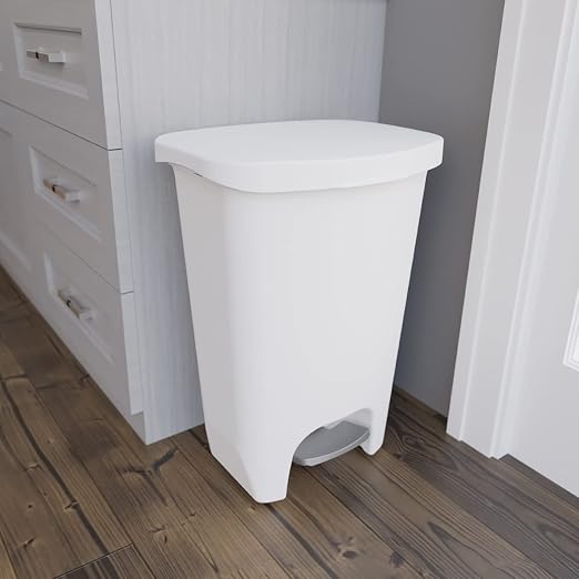 Glad 13 Gallon Trash Can 2 Pack | Plastic Kitchen Waste Bins - Image 5
