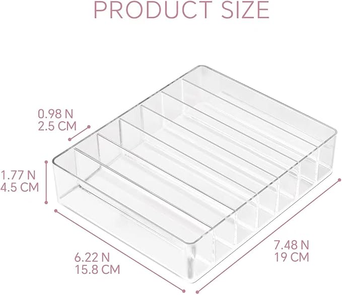 WECHENG Makeup Organizer for Eyeshadow Palette and Lipstick Organizer, 7 - Image 2