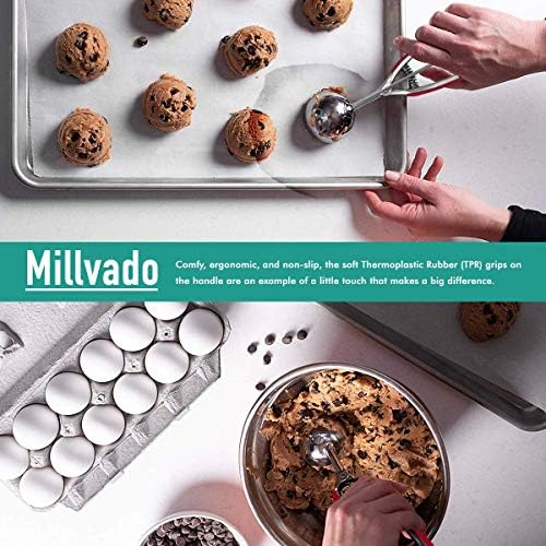 Millvado Stainless Steel Ice Cream and Cookie Millvado 3 Pack