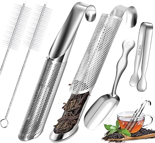 2PCS stainless steel tea filter mesh with hook handle, stainless steel