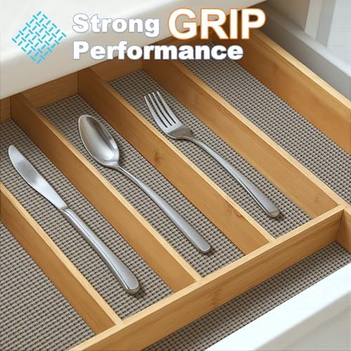 Songrey Non-Slip Shelf Cabinet and Drawer Liner, 12IN x 20FT, Dark