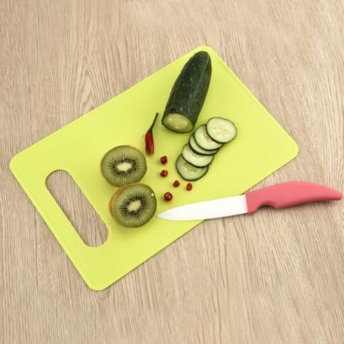 6pcs Mini Plastic Cutting Boards PP Color Coded Non Slip for Kitchen