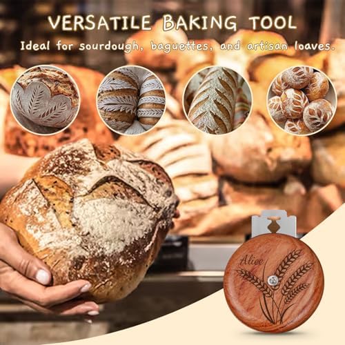 Personalized UFO Bread Lame Engraved Dough Scoring Tool with Name for