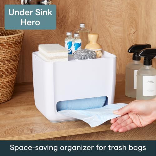 YouCopia SinkSuite Trash Bag Dispenser, Garbage Bag Holder, Top Lid