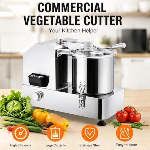 Commercial Food Processor, 9L Stainless Steel