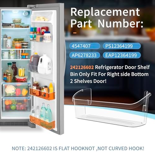 (2-Pack) UPGRADED 242126602 Refrigerator Door Shelves Bin Replacement