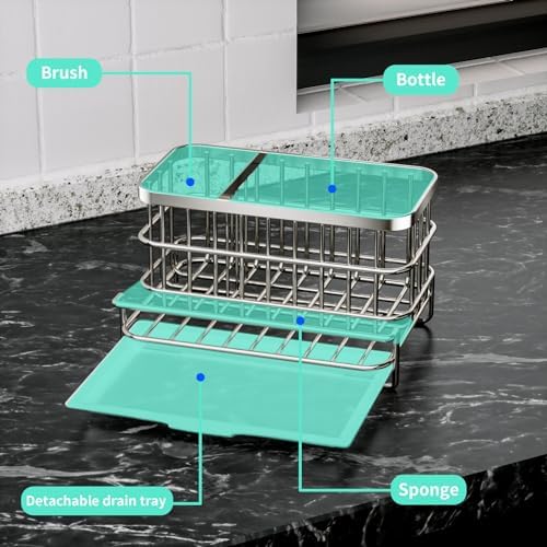 HapiRm Kitchen Sink Organizer, SUS304 Stainless Steel Rustproof