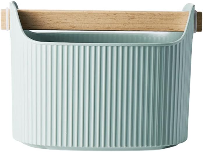 Knock Box with Beech Wood Lid Large Capacity 7.48X5.11X3.93 Inch