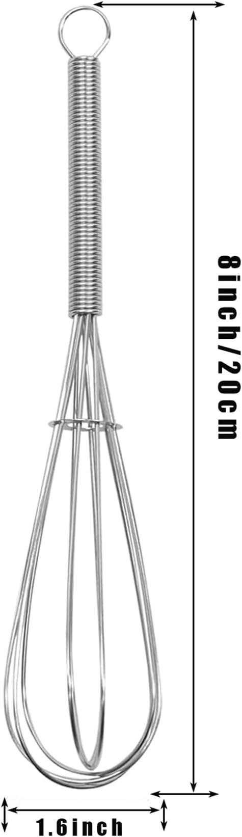 Digead Mini Wire Whisk, 8 Inch Small Whisk - Image 2
