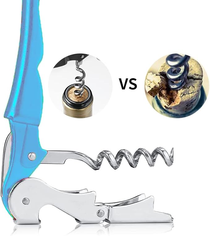 Professional Waiter Corkscrew Wine Openers Set, Heavy Duty Stainless Steel - Image 3