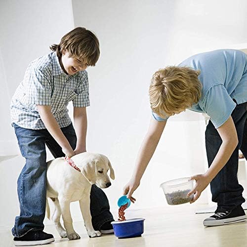 Rypet Pet Food Scoop Set of 5 - Measuring Cups and Spoons Set Plastic