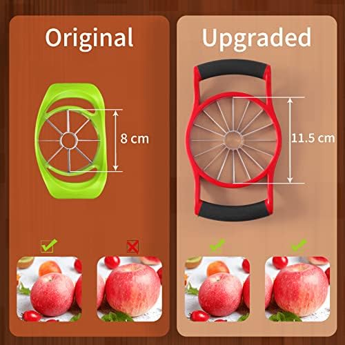 Newness 5.12 Inch Extra Large Apple Slicer, 16-Slices Heavy Duty Apple