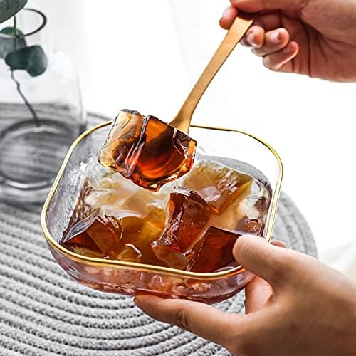 TOSSOW Square Glass Mixing Bowl Set of 2, Serving Bowls All Purpose