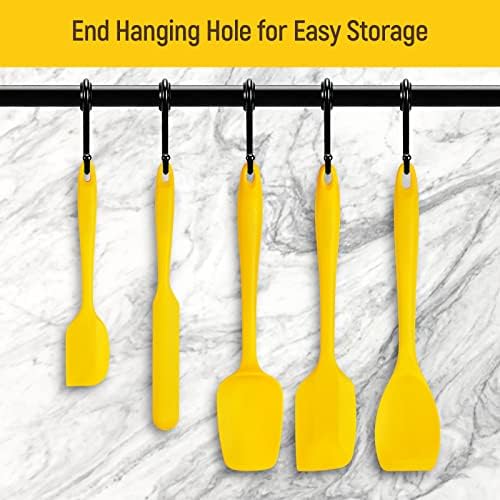 Tomorotec Silicone Spatulas Set 6Pc Heat Resistant Baking Cooking