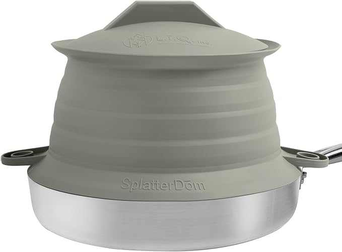 L.I.Q Silicone Splatter Guard – Fits 8 and 10 Inch Pots – Microwave Safe and by LIQInc