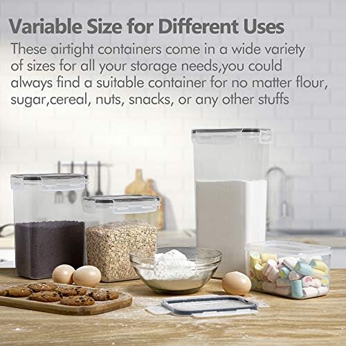 CHEFSTORY 8 PCS Airtight Food Storage Containers with Lids