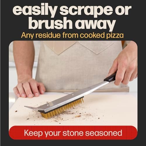 Hans Grill 2-in-1 Pizza Oven Brush and Scraper