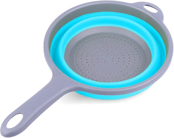 Kitchen Foldable Silicone Strainer Colanders, Collapsible Colanders - Image 4