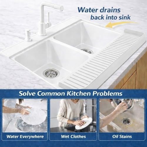 Silicone Sink Edge Protectors for Bathroom and Kitchen Sink Splash